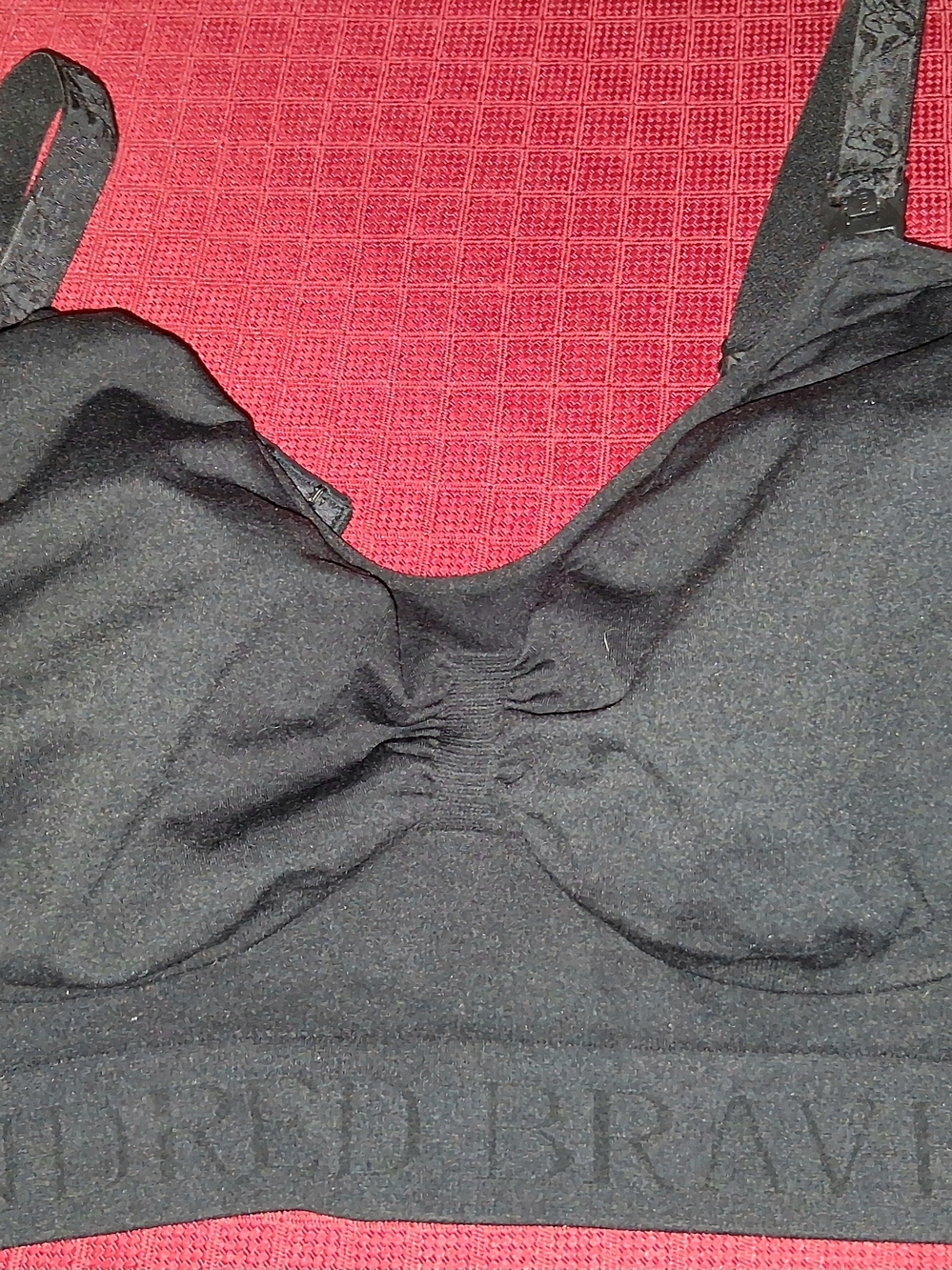 Kindred Bravely Black Wireless Nursing/Comfort Bra Size XL